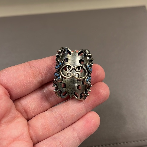 Large Beaded Statement Ring - Picture 6 of 7